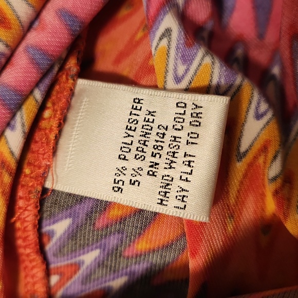 Vintage Kelly & Diane rainbow zigzag stripe stretchy pant - Picture 6 of 6